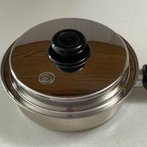 Saladmaster Versa Tec TP304-316 8” Fryer Sauté Pan w/Vapo-Lid & Long Handle Sys7